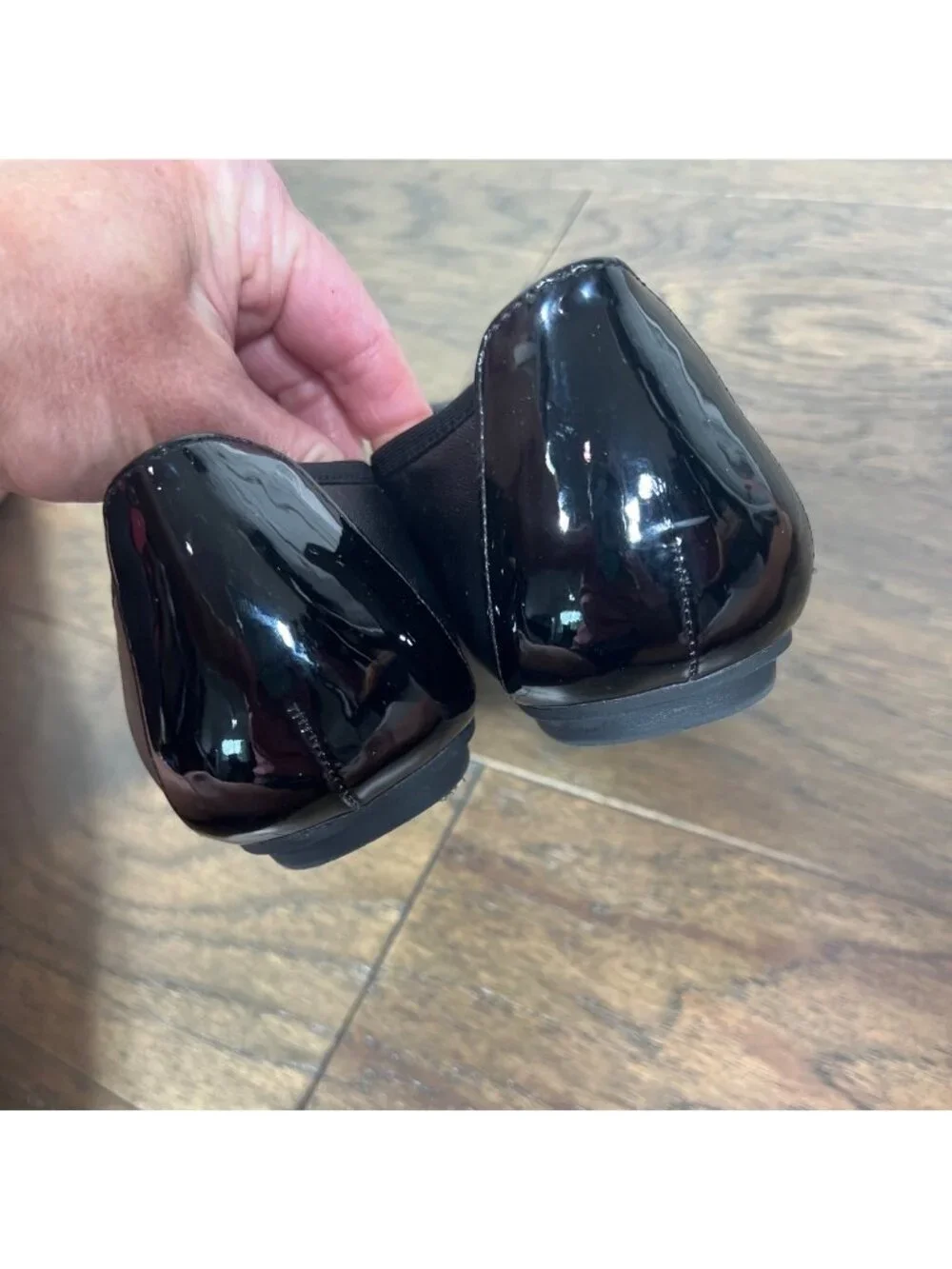 VIONIC Spark Minna Ballet Slipper Flats Black Leather Sz 9.5 EUC